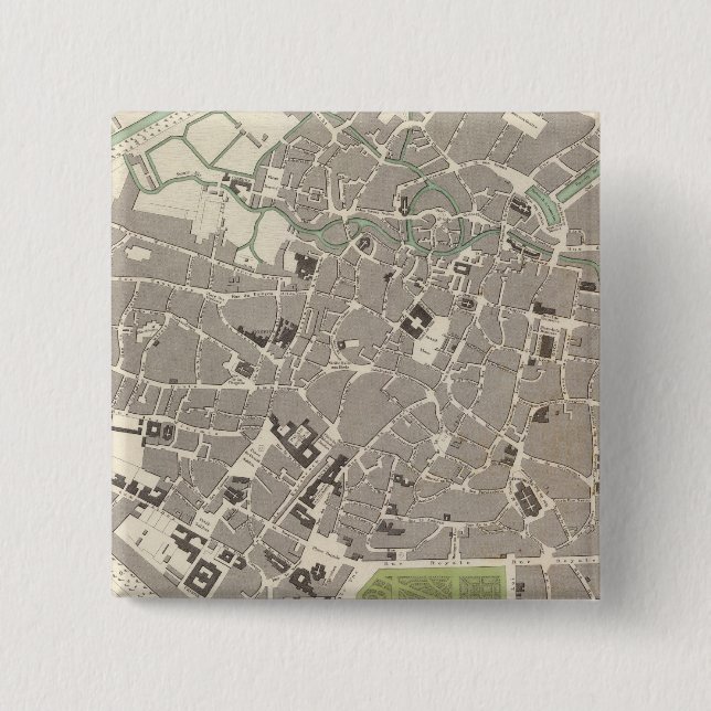 Badge Carré 5 Cm Bruxelles (Devant)