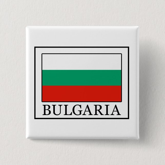 Badge Carré 5 Cm Bulgarie (Devant)