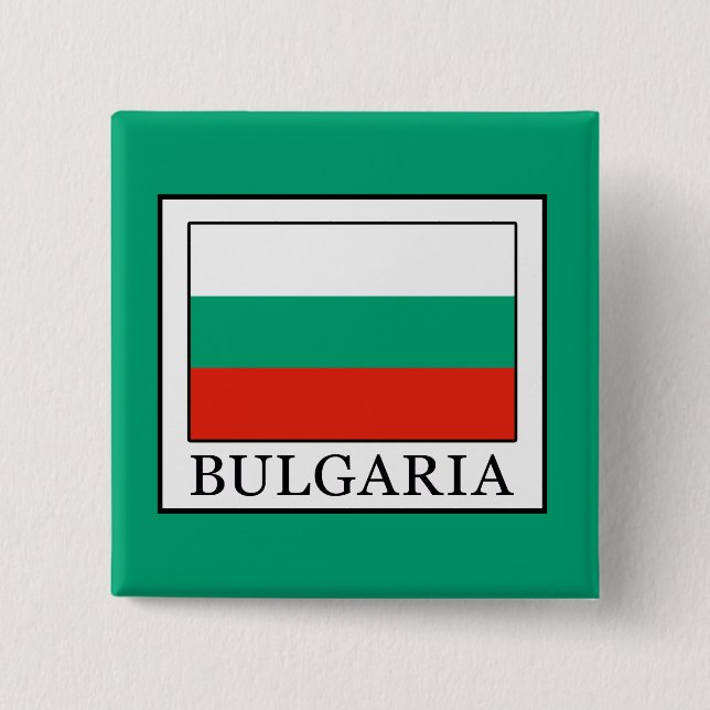 Badge Carré 5 Cm Bulgarie (Devant)