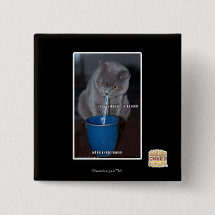 Badge Carré 5 Cm Bulles de coups en lait d'ur