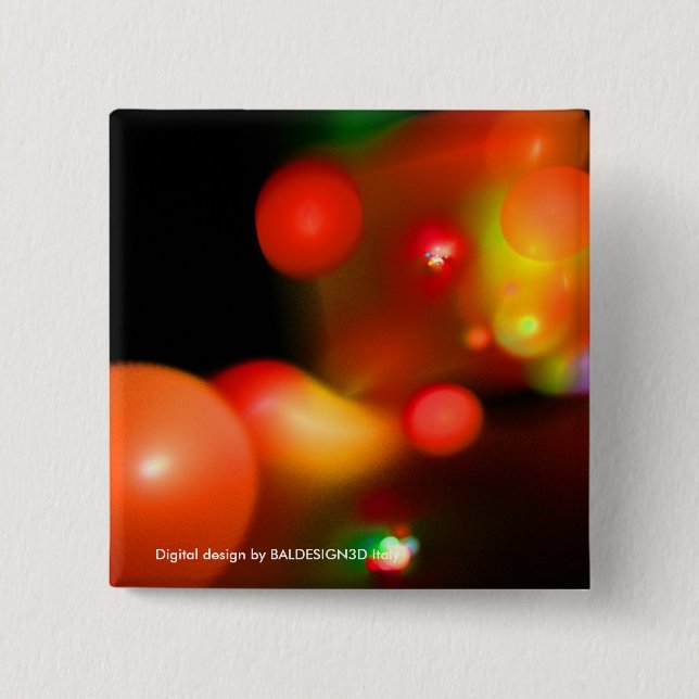 BADGE CARRÉ 5 CM BULLES QUANTUMES (Devant)