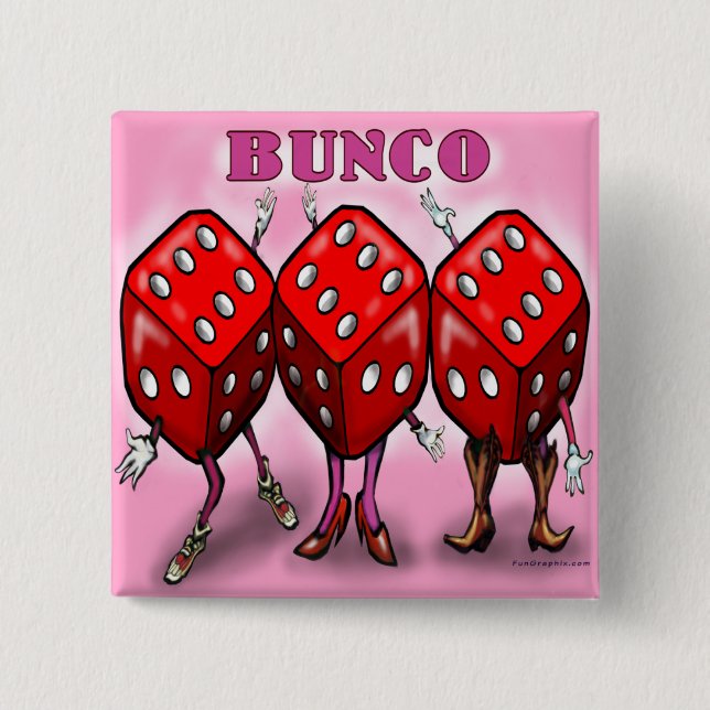 Badge Carré 5 Cm Bunco (Devant)