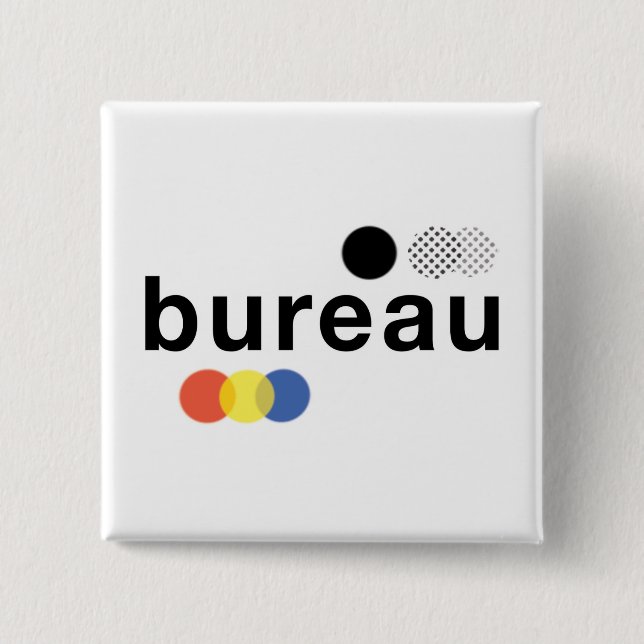 Badge Carré 5 Cm bureau (Devant)