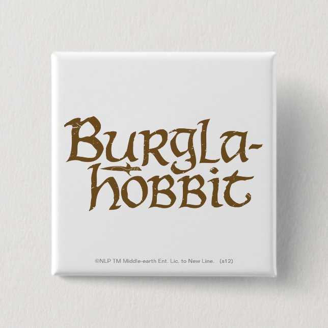 Badge Carré 5 Cm Burgla Hobbit (Devant)