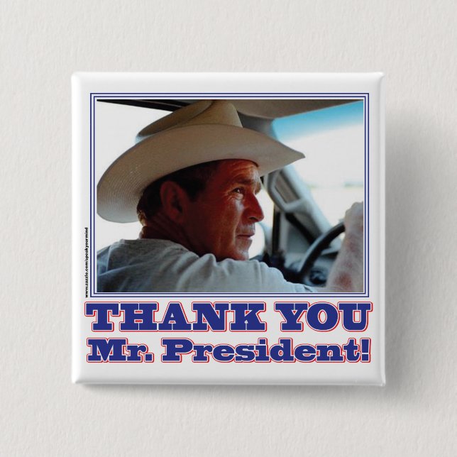Badge Carré 5 Cm Bush-Merci (Devant)