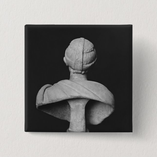 Badge Carré 5 Cm Buste de Julia Mamaea (Devant)