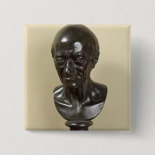 Badge Carré 5 Cm Buste de Voltaire 1778