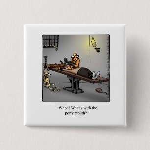 Badge Carré 5 Cm Button