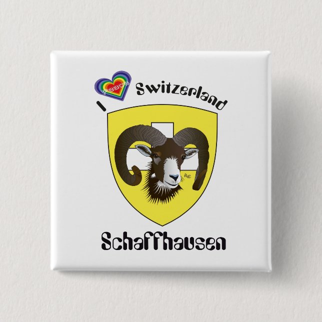 Badge Carré 5 Cm Button (Devant)