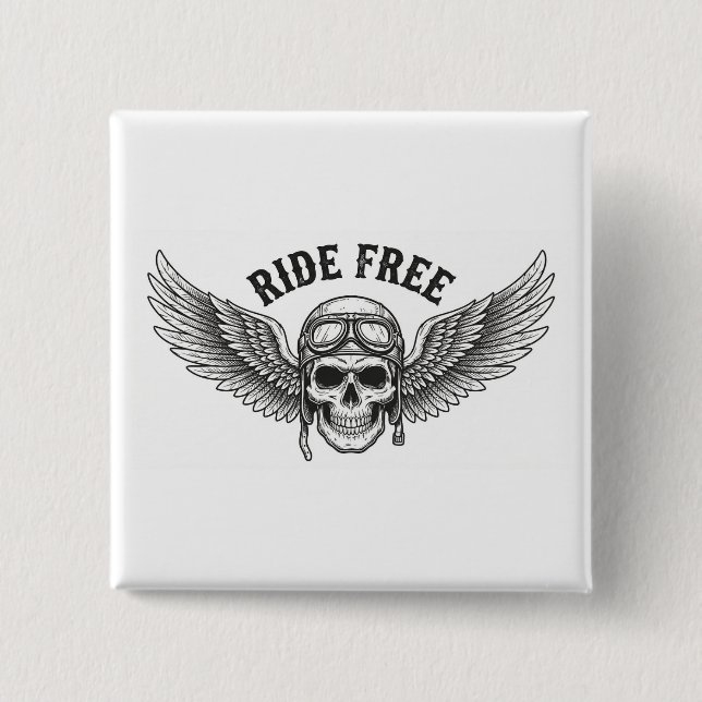 Badge Carré 5 Cm Button (Devant)