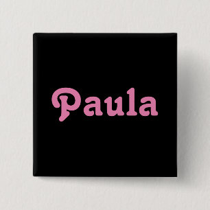 Badge Carré 5 Cm Button Paula