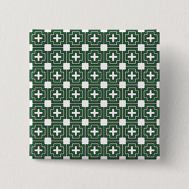 Badge Carré 5 Cm C&S Green (Devant)