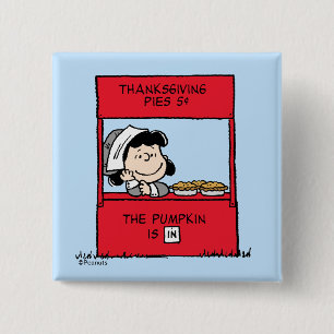 Badge Carré 5 Cm cacahuètes   Lucy Pilgrim Pie Stand