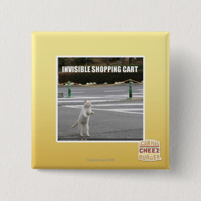 BADGE CARRÉ 5 CM CADDIE INVISIBLE (Devant)