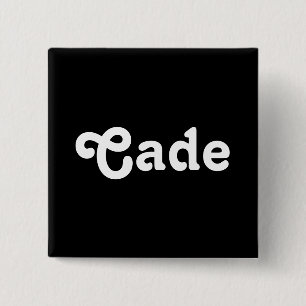 Badge Carré 5 Cm Cade de bouton