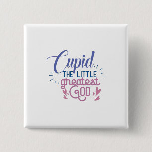 Badge Carré 5 Cm Cadeau Couple Le Petit Dieu Le Plus Grand