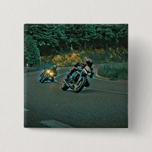 Badge Carré 5 Cm Cadeau moto