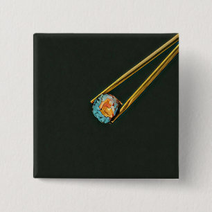 Badge Carré 5 Cm cadeau sushi cool
