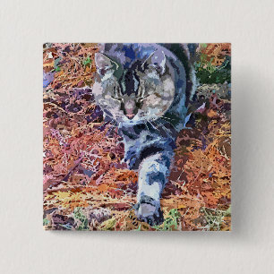 BADGE CARRÉ 5 CM CADEAUX