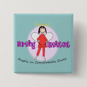 Badge Carré 5 Cm Cadeaux adorables d'assistant de soins