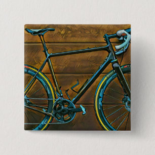 Badge Carré 5 Cm Cadeaux cyclables vintages cadeaux de VTT