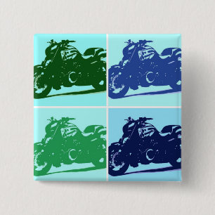Badge Carré 5 Cm Cadeaux de moto