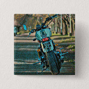 Badge Carré 5 Cm cadeaux de moto pour petit ami