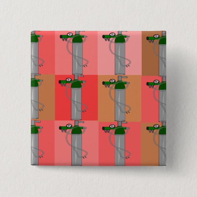 Badge Carré 5 Cm Cadeaux de Popart de rose de thérapeute (Devant)