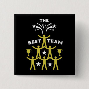 Badge Carré 5 Cm Cadeaux d'équipe de travail d'entreprise