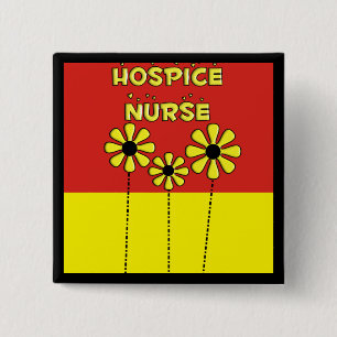 Badge Carré 5 Cm Cadeaux d'infirmière d'hospice