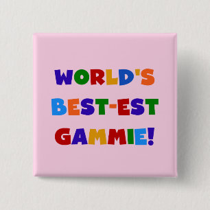 Badge Carré 5 Cm Cadeaux lumineux de couleurs du Meilleur-est