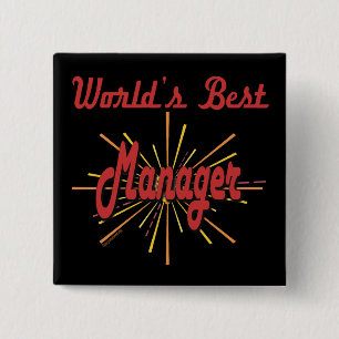 Badge Carré 5 Cm Cadeaux pour le patron