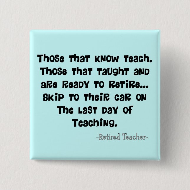 Badge Carré 5 Cm Cadeaux retirés drôles de professeur (Devant)