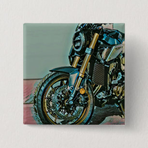 Badge Carré 5 Cm Cadeaux uniques pour motocyclistes