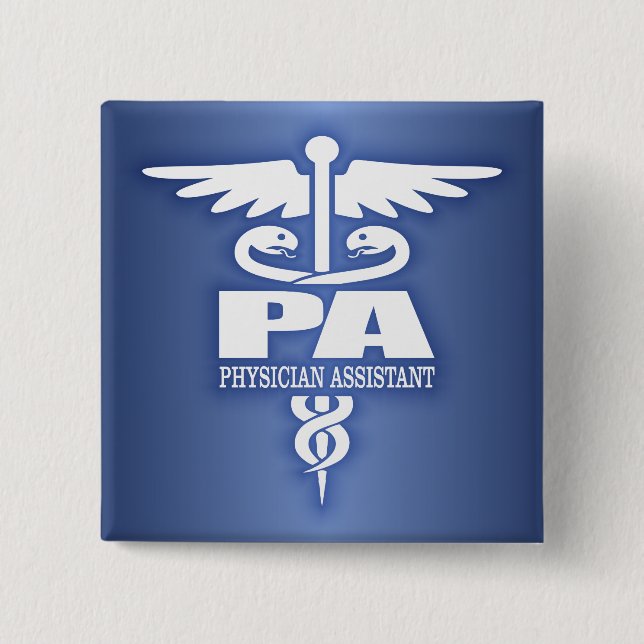 Badge Carré 5 Cm Caduceus PA (Devant)