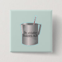 Café Barista faisant drôle docteur