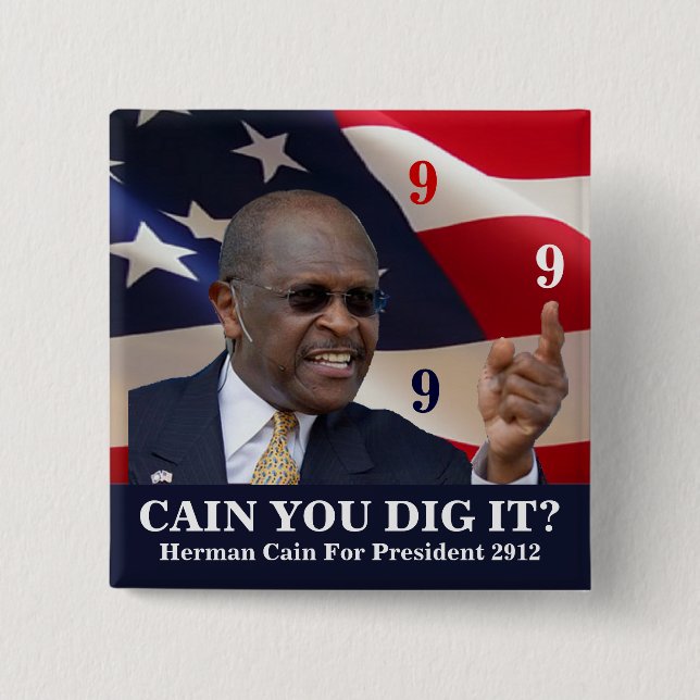 Badge Carré 5 Cm Caïn vous le creusez ? (Devant)