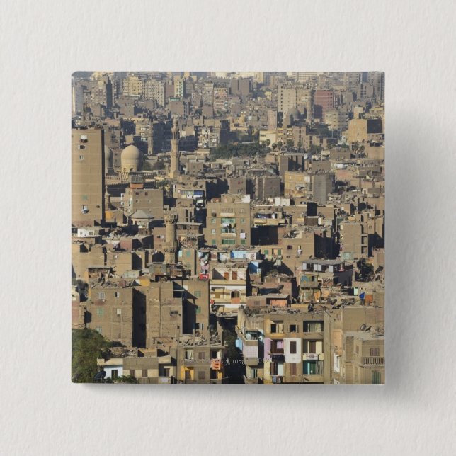 Badge Carré 5 Cm Caire (Devant)
