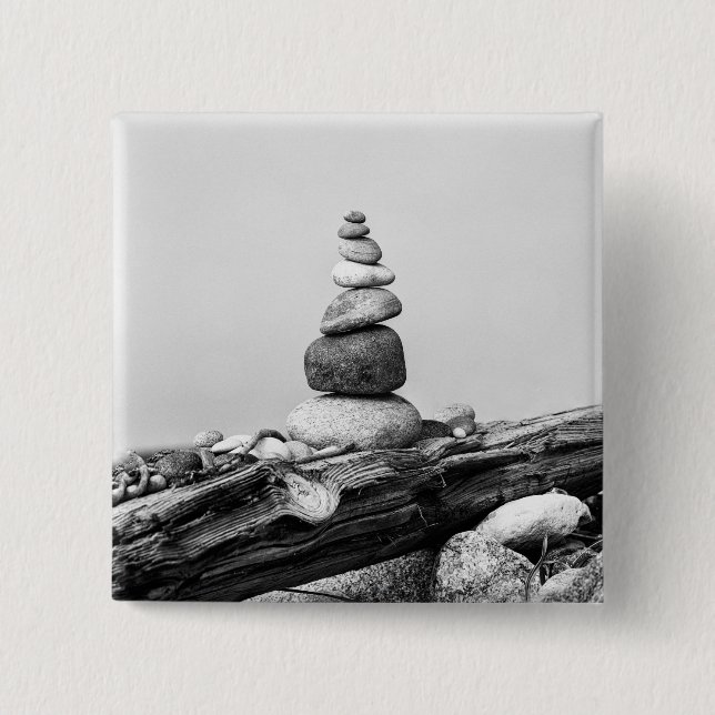 Badge Carré 5 Cm Cairn (Devant)