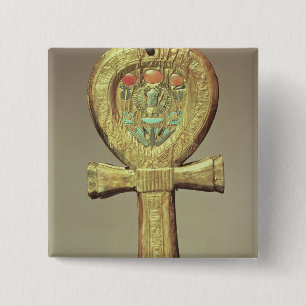 Badge Carré 5 Cm Caisse de miroir sous forme d'ankh