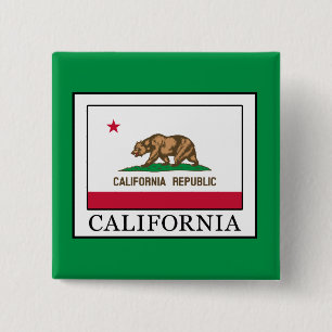 Badge Carré 5 Cm Californie