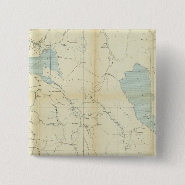 Badge Carré 5 Cm Californie et Nevada 3 (Devant)