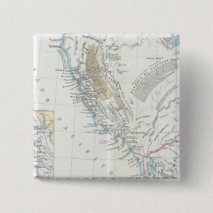 Badge Carré 5 Cm Californie États-Unis
