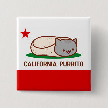 CALIFORNIE PURRITO - Bouton - Chat Burrito