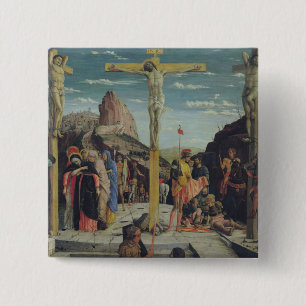 Badge Carré 5 Cm Calvaire, panneau central de predella