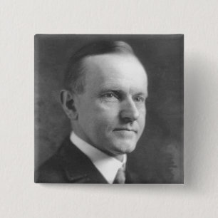 Badge Carré 5 Cm Calvin Coolidge
