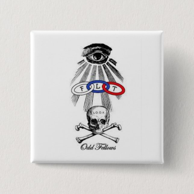 Badge Carré 5 Cm camarades impairs (Devant)