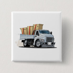 Badge Carré 5 Cm Camion de dessin