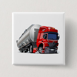 Badge Carré 5 Cm Camion de dessin