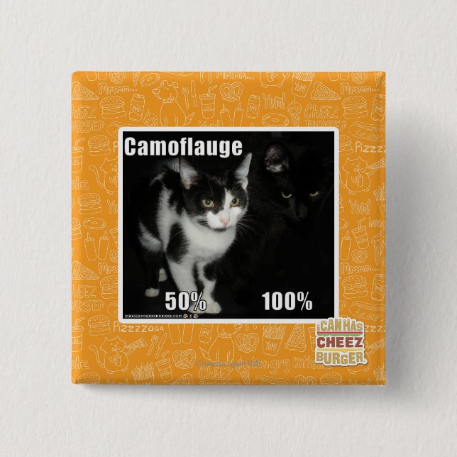 Badge Carré 5 Cm Camouflage (Devant)